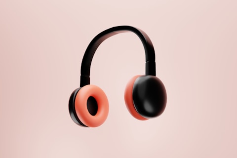 Pink headphones